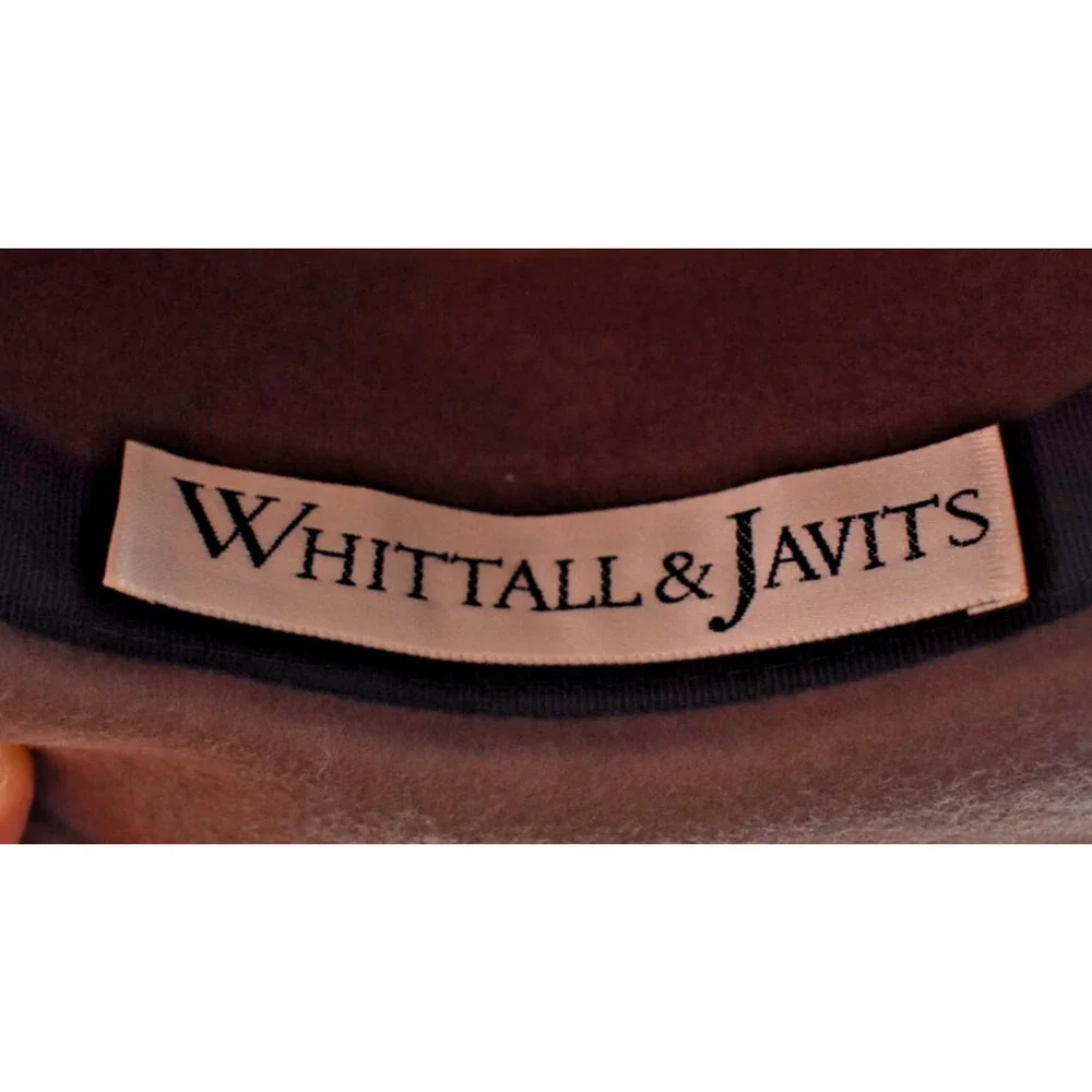 Vintage Whittall & Javits Doeskin Felt Wool Brown Derby / Church Hat Womens